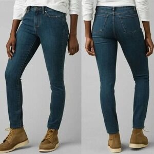 prAna Sienna Jeans Fitted Stretch Denim True Blue Size 10 Short NEW MSRP $109